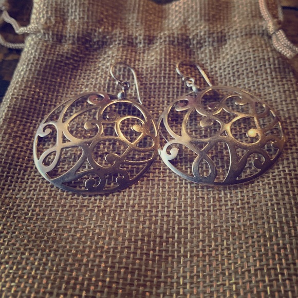 Silpada Jewelry - Silpada Cut-Out Circular Drop Earrings